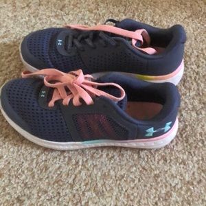 Girls under armor sneakers size 3Y